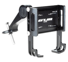 Держатель гаджета GUB G-96 в крышку рулевой, алюминиевый, черный