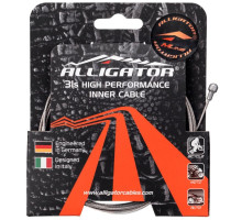 Тросик тормозной Alligator для шоссе нержавеющий полированный