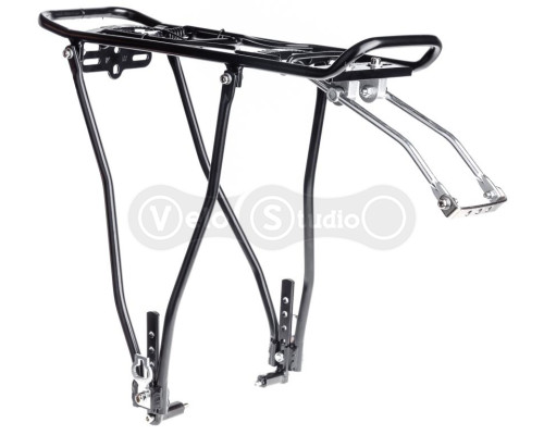 Багажник Kaiwei Carrier 10, под дисковые тормоза, алюминий, черный, универсальное крепление