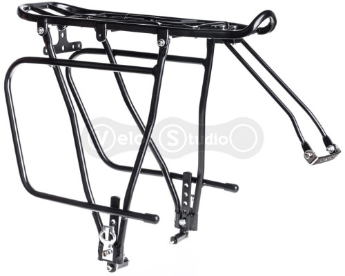 Багажник Kaiwei Carrier 30, под дисковые тормоза, алюминий, черный, универсальное крепление