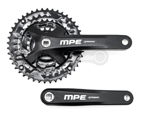 Шатуны PROWHEEL MPE-401, под квадрат, 175 мм, 22-32-44Т, черные