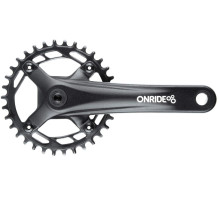 Шатуны ONRIDE Solo 1110, под квадрат, 170 мм, 34Т BCD: 104 мм, на 11/10/9 скоростей