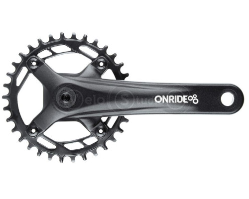 Шатуни ONRIDE Solo 1110, під квадрат, 170 мм, 34Т BCD: 104 мм, на 11/10/9 швидкостей