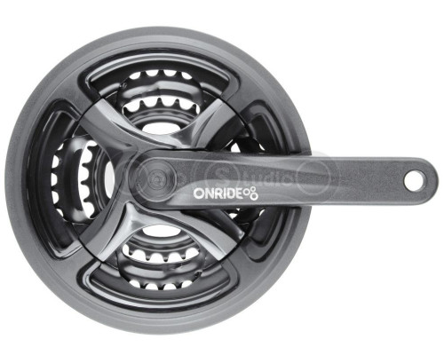 Шатуны ONRIDE Trio 840P, под квадрат, 170 мм, 28-38-48Т, на 8/7/6 скоростей