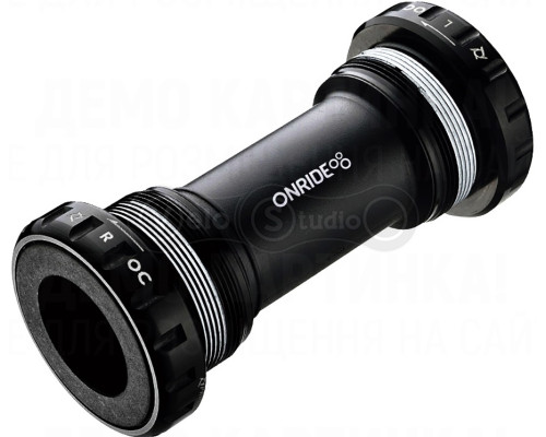 Каретка ONRIDE Hollow стандарт Hollowtech (вісь 24мм), під BSA різьблення, чорна