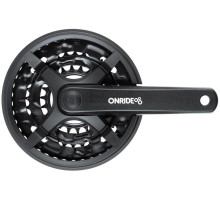 Шатуны ONRIDE Trio 830P, под квадрат, 170 мм, 22-32-42Т, 8/7/6 скоростей