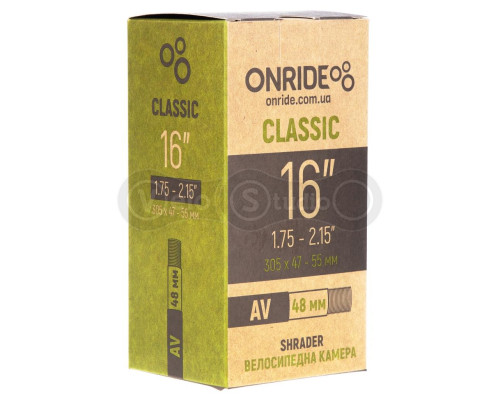 Камера ONRIDE Classic 16"x1.75-2.15" AV 48