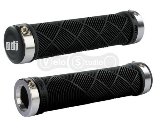 Грипсы ODI Cross Trainer MTB Lock-On Bonus Pack Black w/Silver Clamps