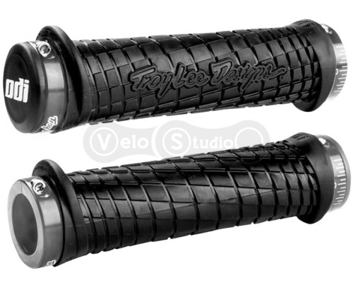 Грипсы ODI Troy Lee Designs Signature MTB Lock-On Bonus Pack Black w/Grey Clamps