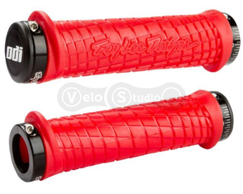 Грипсы ODI Troy Lee Designs Signature MTB Lock-On Bonus Pack Red w/ Black Clamps