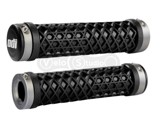 Грипсы ODI Vans® Lock-On Grips, Black w/ Graphite Clamps