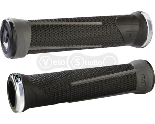 Грипсы ODI AG-1 Signature Black/Graphite w/ Silver clamps