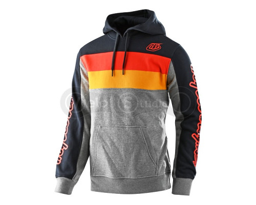 Худи TLD Block Signature PO Hoodie [Gray Heather/Orange] размер S