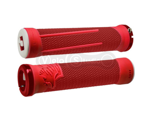 Грипсы ODI AG-2 Signature Red/Fire red w/ Red Clamps