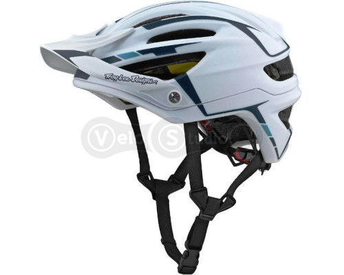 Вело шолом TLD A2 Mips Helmet [Sliver White/Marine] M/L (57-59 см)