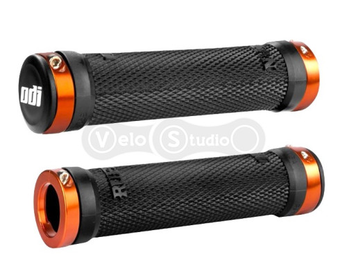 Грипси ODI Ruffian MTB Lock-On Bonus Pack Black w/Orange Clamps