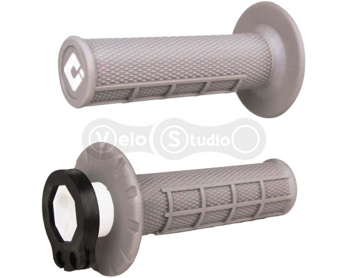 Мото грипсы ODI MX V2 Lock-On Half-Waffle Grey Sof