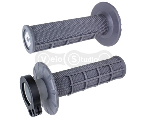 Мото грипсы ODI MX V2 Lock-On Half-Waffle Graphite