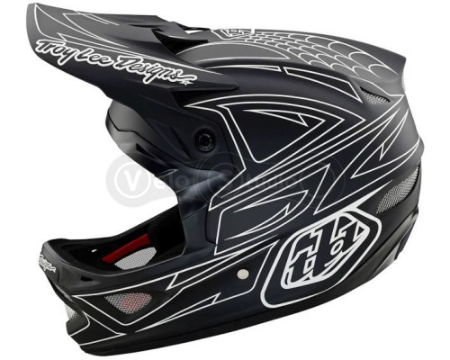 Вело шлем TLD D3 Fiberlite Helmet [SpiderStripe BLk] M (56-57 см)