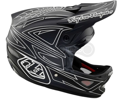 Вело шлем TLD D3 Fiberlite Helmet [SpiderStripe BLk] M (56-57 см)