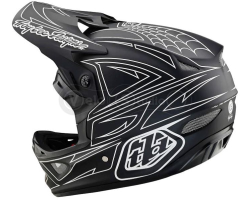 Вело шлем TLD D3 Fiberlite Helmet [SpiderStripe BLk] M (56-57 см)