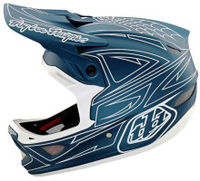 Вело шолом TLD D3 Fiberlite Helmet [SpiderStripe Blue] M (56-57 см)