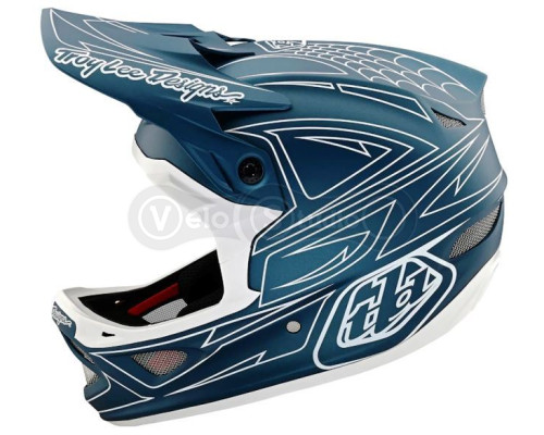 Вело шлем TLD D3 Fiberlite Helmet [SpiderStripe Blue] M (56-57 см)
