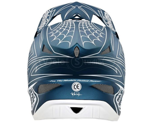 Вело шлем TLD D3 Fiberlite Helmet [SpiderStripe Blue] M (56-57 см)