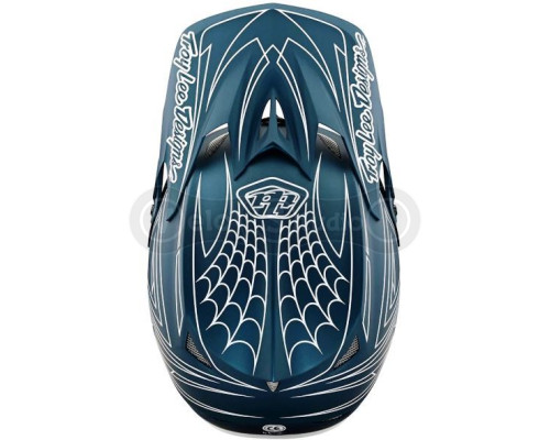 Вело шлем TLD D3 Fiberlite Helmet [SpiderStripe Blue] M (56-57 см)