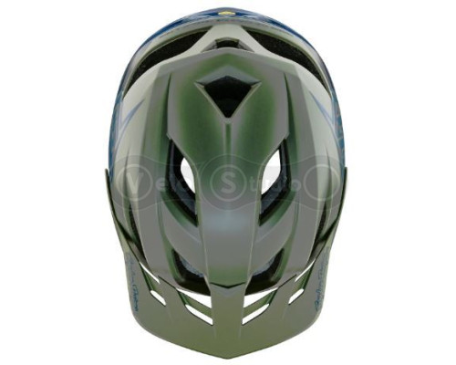 Вело шолом TLD Flowline SE Mips Helmet Badge [Olive/Indigo] M/L (57-59 см)