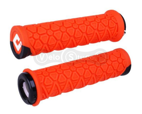 Грипси ODI Vanquish, v2.1 Lock-On, MTB, Closed End Orange/Black