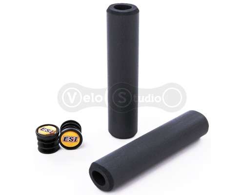 Грипси ESI Extra Chunky Black (чорні) 34 мм