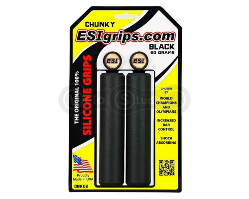 Грипси ESI Chunky Black (чорні) 32 мм
