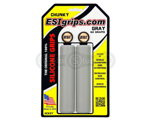 Грипси ESI Chunky Gray (сірі) 32 мм