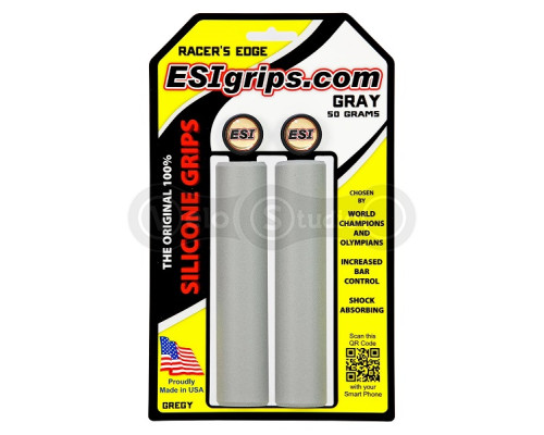 Грипси ESI Racer's Edge Gray (сірі) 30 мм