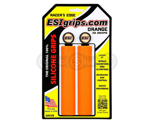 Грипси ESI Racer's Edge Orange (помаранчеві) 30 мм