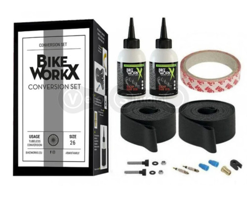 Набір для безкамерки BikeWorkX Conversion SET 26 дймів