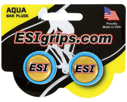 Заглушки керма ESI Bar Plug Aqua, блакитні