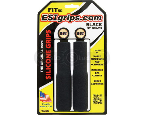 Грипси ESI Fit SG Black (чорні) 32-34 мм