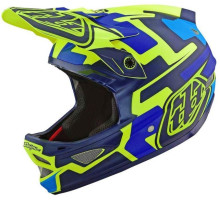 Вело шлем TLD D3 Fiberlite Speedcode [Yellow/Blue] S (54-55 см)