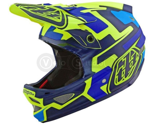 Вело шлем TLD D3 Fiberlite Speedcode [Yellow/Blue] S (54-55 см)