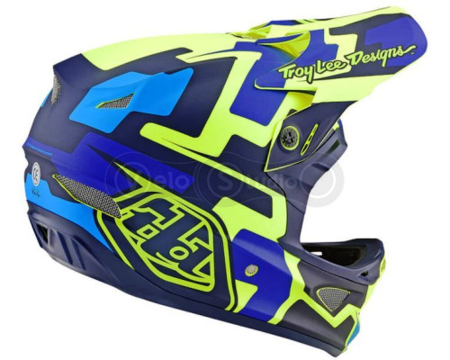 Вело шлем TLD D3 Fiberlite Speedcode [Yellow/Blue] S (54-55 см)