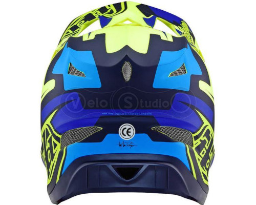 Вело шлем TLD D3 Fiberlite Speedcode [Yellow/Blue] S (54-55 см)