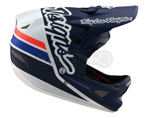 Вело шлем TLD D3 Fiberlite [Silhouette Navy/White] S (54-55 см)