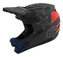 Вело шолом TLD D4 Mips Carbon Helmet [Freedom 2.0 Black/Red] XL (60-61 см)