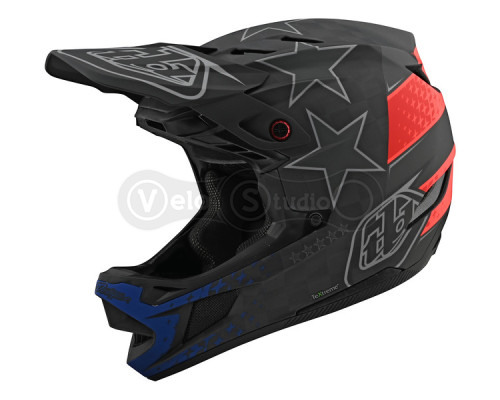 Вело шлем TLD D4 Mips Carbon Helmet [Freedom 2.0 Black/Red] XL (60-61 см)