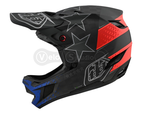 Вело шлем TLD D4 Mips Carbon Helmet [Freedom 2.0 Black/Red] XL (60-61 см)