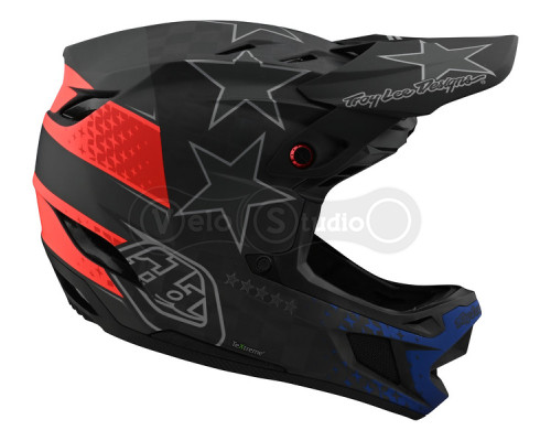 Вело шлем TLD D4 Mips Carbon Helmet [Freedom 2.0 Black/Red] XL (60-61 см)
