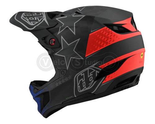 Вело шлем TLD D4 Mips Carbon Helmet [Freedom 2.0 Black/Red] XL (60-61 см)