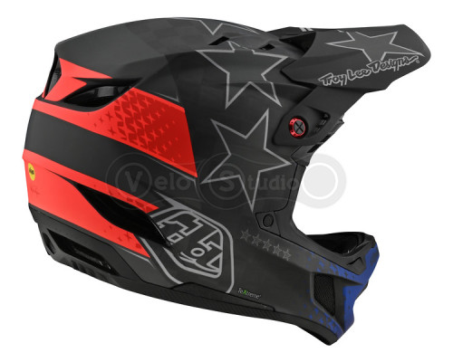 Вело шлем TLD D4 Mips Carbon Helmet [Freedom 2.0 Black/Red] XL (60-61 см)